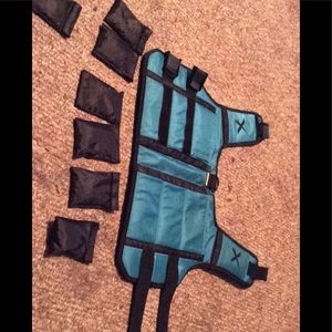 medium b xdog vest, comes with all 8 weightbags